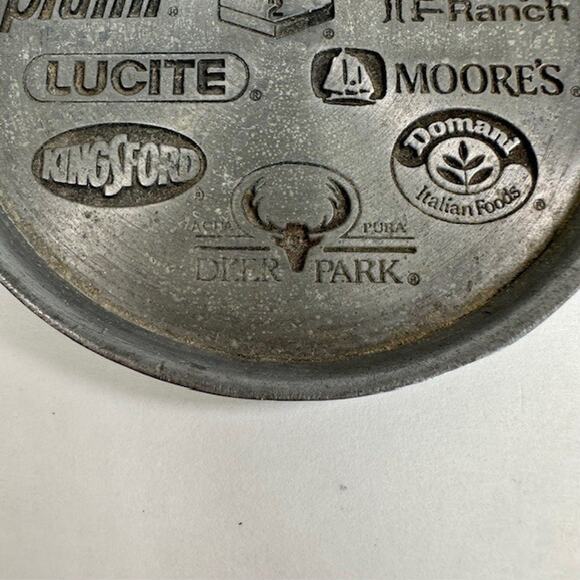 Clorox Co 75th Anniversary Advertisement Pewter (3) Drink Coasters Cork Backing - Picture 11 of 16